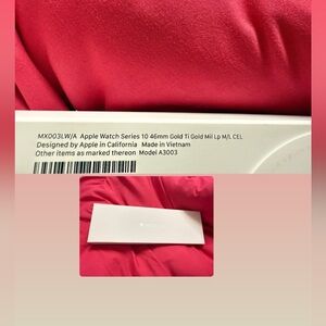 Apple Watch series 10 46mm. Gold Titanium .